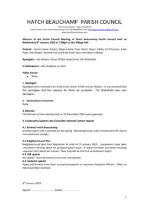 HBPC Minutes 8 January 2025 DRAFT for circulation