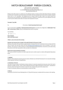 Hatch Beauchamp Agenda 9 July 2025 for Councillors-1